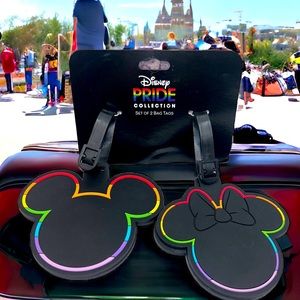 Set of Two Disney Mickey Mouse Silhouette Bag Tags